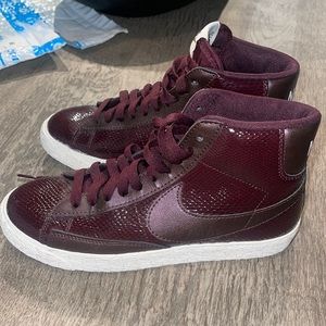 Nike snakeskin high tops